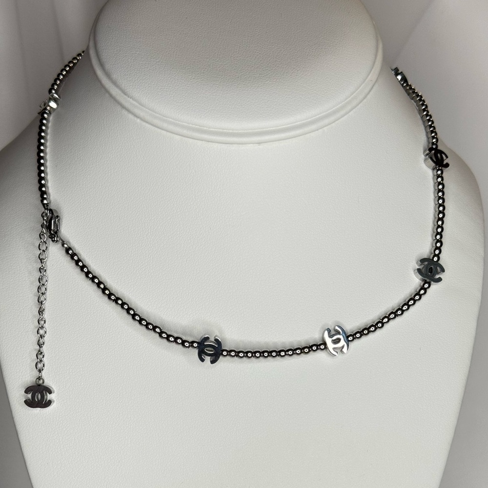 Luxury Chic Silver Charms Necklace - Picture 3 of 3
